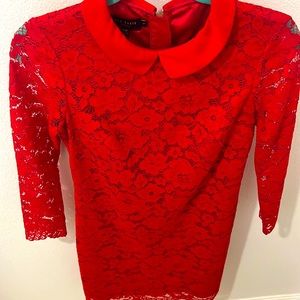 Ted baker collar dress red hot chili 🌶
